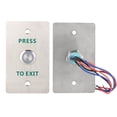 thumbnail image 4 of Interruptor de botón de salida de metal de 12 a 24 V CC con LED para control de acceso, 4 of 11