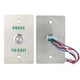 thumbnail image 4 of Interruptor de puerta de acero inoxidable, botón pulsador de apertura y salida de puerta de metal de 12 a 24 V CC, botón pulsador de liberación, rendimiento sólido, 4 of 11
