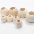 thumbnail image 2 of Perlas de madera Hryxic 150 piezas, orificio grande, 20 mm y 12 mm, 2 of 7