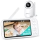 thumbnail image 1 of Jartoo Monitor de bebé con vídeo 2K con cámara y audio, monitor de bebé de largo alcance de 3600 pies sin WiFi pantalla FHD de 5,5 pulgadas ANC cámara de bebé inalámbrica, habitación, portátil, visión, 1 of 5