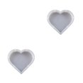 thumbnail image 1 of Kearding Moldes de fundición en forma de corazón Rectangular hexágono cuadrado diseño gota pegamento molde habitación decoración en forma de corazón 2piezas, 1 of 6