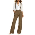 thumbnail image 3 of AnuYalue Shoulder Strap Jumpsuit for Women Sleeveless Straight Leg Pants Dressy Business Casual Work Pants Slacks with Pockets, 3 of 10