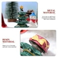 thumbnail image 3 of OUNONA Compact Resin Christmas Tree Tabletop Ornament for Holiday Celebration, 3 of 8