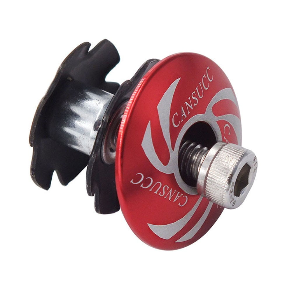 Bike Headset Top Cap Aluminum Alloy Star Nut Stem Cap Fits 11/8 Stems