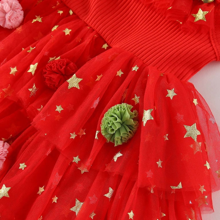 white christmas dresses Christmas Tutu Dress – Mama Lulu main image 0