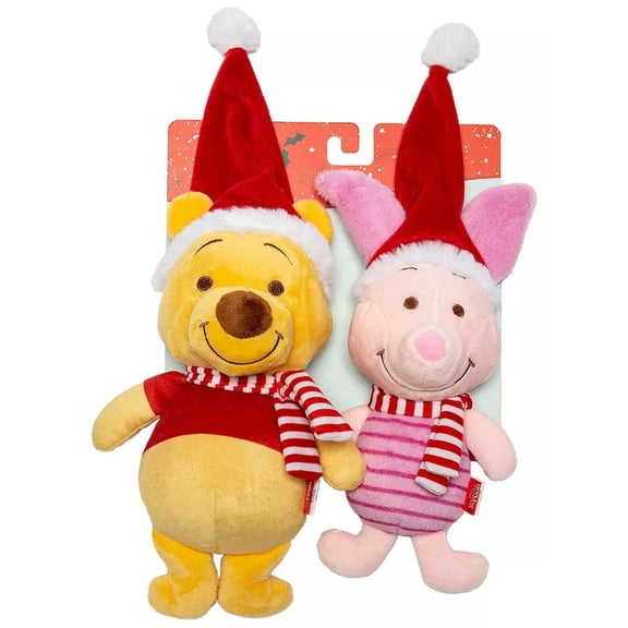 Disney Winnie the Pooh Pooh & Piglet Dog Toy 2-Pack