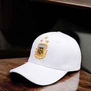 Adidas Argentina World Cup 2022 Baseball Cap, White, Unisex, 1 Count