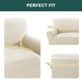 thumbnail image 5 of H.VERSAILTEX Premium Jacquard Stretch Sofa Cover with Waterproof Seat & Elastic Bottom Protection for Kids,Pets 1-Piece Furniture Protector Slipcover(Sofa,Ivory), 5 of 7