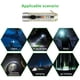 thumbnail image 5 of S11 Mini linterna LED Pequeña y potente linterna con llavero Linterna recargable por USB portátil para emergencias al aire libre Mochilero Camping, 5 of 10