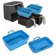 thumbnail image 2 of 2-pack Foldable Silicone Air Fryer Liners for Ninja DZ201/DZ401, Reusable Silicone Dual Air Fryer Accessories, 2 of 5