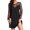 Black, variant on Vedolay Elegant Dresses For Women Womens V Neck Ruffle Short Sleeve Simple Solid Color Formal Summer Dress,Black S
