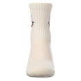 thumbnail image 3 of MeMoi Girls "Colorful Smiley Face" Pointelle Ribbed Cotton-Rich Novelty Crew Sock - Girls - Female, 10, White, 3 of 6