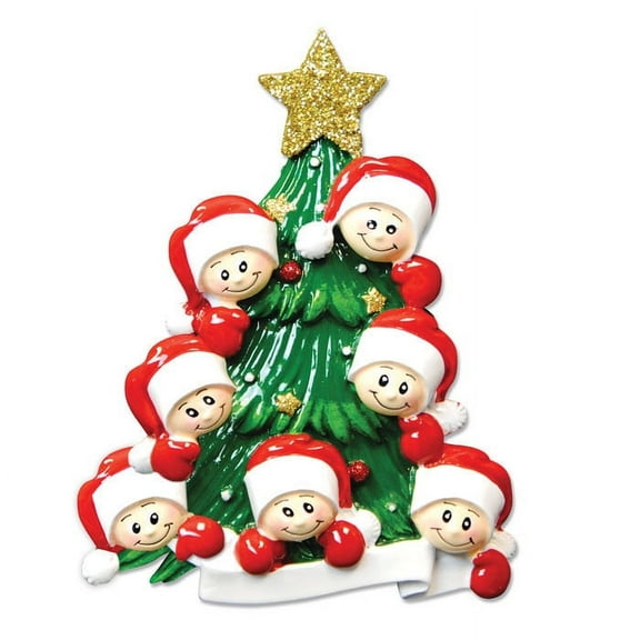 Christmas Tree with 7 Faces Personalized Christmas Ornament DO-IT-YOURSELF