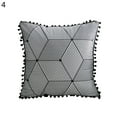 thumbnail image 2 of Opolski Simple Geometric Fringe Decorative Cushion Rectangle Tassel Soft Pillow Cover, 2 of 7