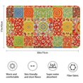 thumbnail image 3 of Pioneer Flower Floral Print Pattern Bathroom Rugs Mat, Non Slip Microfiber Bathroom Rug with Rubber Backing, Soft Mats for Bathroom Floor Tub Shower, 17"x30", 3 of 5