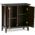 thumbnail image 3 of Simpli Home Armoire Basse de Rangement en Bois Massif Amherst, Brun Hickory, 3 of 8