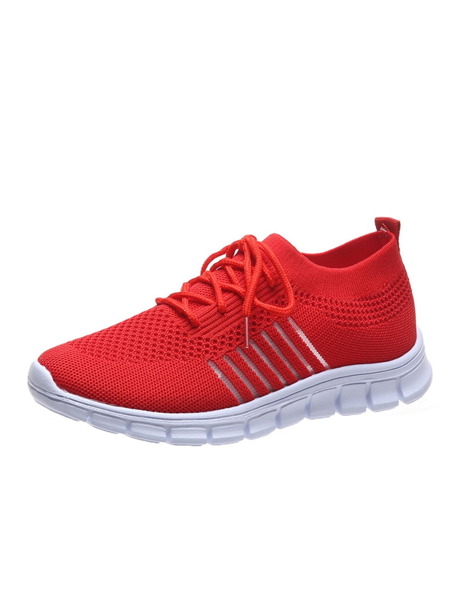 Details about  / Women/'s Chunky Heel Sneakers Lace Up Running Low Top Sport Gym Trainers Shoes