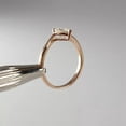 thumbnail image 4 of solitaire jewels 1.5CT Heart Moissanite Cross Over Shank Solitaire Engagement Ring For Women, 14K Yellow Gold, 4 of 5