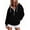 Black, variant on Womens Quarter Zip Hoodies Leopard Print Hooded Pullover Top 2026 Trendy Casual Long Sleeve Sweatshirts