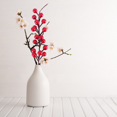 thumbnail image 4 of 10 piezas de plantas de simulación de bayas, guirnalda decorativa de flores artificiales de bayas rojas para Navidad, 4 of 7