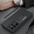 thumbnail image 4 of for Samsung Galaxy S22 Ultra Case, with Kickstand Luxury Ultra-Thin PU Plain Leather Pattern Vintage,Camera Protection with Pen Hole Cover Slim for Galaxy S22 Ultra (S22Ultra,red Plain), 4 of 8