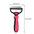 thumbnail image 2 of Deshedding Brush for Dogs and Cats: Undercoat Rake Pet Brush for Long Hair - Dematting Comb Removes Tangles Knots and Loose Fur, Grooming Tool for Thick Coats, 2 of 6