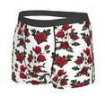 thumbnail image 5 of Goofa Rose Flowers Printed Men's Boxer Briefs Underwear, Moisture-Wicking Underwear, Trunk,Soft and Breathable Cotton Underwear-X-Large, 5 of 9