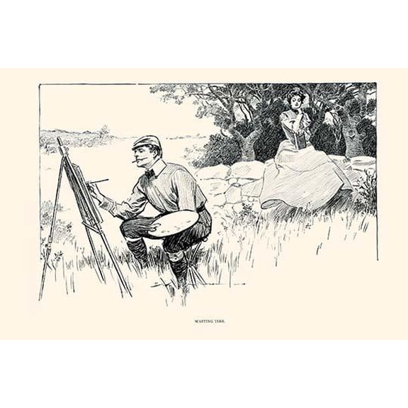 Wasting Time-Fine Art Canvas Print (20" x 30")