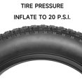 thumbnail image 2 of LEEYNEER 20” x 4.0” Rear/Front Tire Replacement Compatible Electric Bicycle Conversion Kits, 2 of 8
