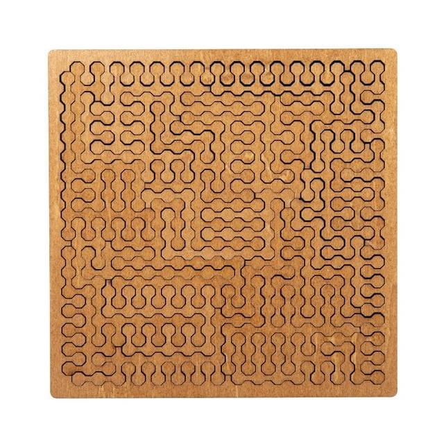 YoGold Fractal Tray Puzzles, Wooden Puzzles Hard Difficult Wooden Jigsaw Puzzles For Adults, Portable Impossible Reverse Thinking Challenging No Image Puzzle D