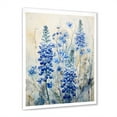 thumbnail image 2 of Designart "Enchanted Blue Bonnet Fields" Blue Bonnets Picture Framed Wall Art Prints, 2 of 5