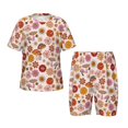 thumbnail image 1 of Fotbe Fall 70s Groovy Hippie Pijama Estampada de 2 Piezas para Niños – Ropa de Dormir de Manga Corta Cómoda para Niños y Niñas, Camiseta y Shorts de Algodón-3X-Large, 1 of 6