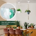 thumbnail image 4 of Sungmor Ganchos de Techo p/ Colgar Plantas, 3 pzs Ganchos de Techo de Hierro Fundido Blanco, Ganchos Deco Antiguos tipo Swag p/ colgar macetero, candelabro, campanilla de viento y linterna colgador, 4 of 8