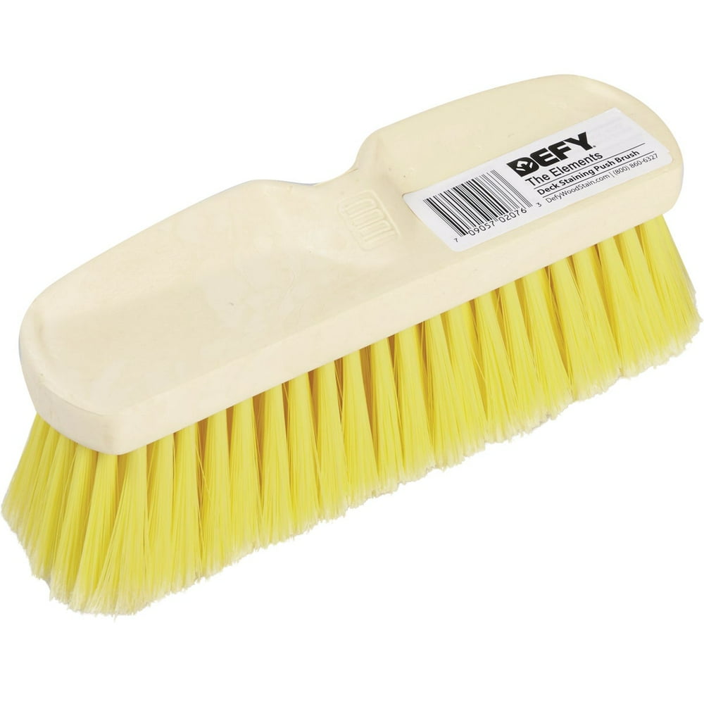 DEFY 10 In. Flagged Deck Staining Push Brush 4119C