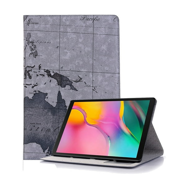 Map Texture Horizontal Flip Leather Case for Galaxy Tab S5e 10.5 T720 / T725, with Holder & Card