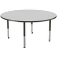 thumbnail image 6 of ECR4Kids 60in Round Everyday T-Mold Adjustable Activity Table Grey/Black/Black - Super Leg, 6 of 8