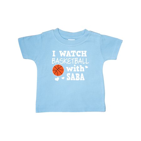 

Inktastic I Watch Basketball with Saba Gift Baby Boy T-Shirt