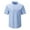 Light Blue, variant on Men's Casual Short Sleeve Button Down Shirt Breathable Slim Fit Comfortable Summer Wear Shirt with Ocean Stripes Mens Summer Lightweight Pullover Tee Shirts