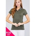 thumbnail image 6 of Classic Pique Spandex Polo Top XL, 6 of 21