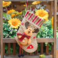 thumbnail image 3 of Calcetín navideño Bolsas de dulces Calcetines Bolsas de regalo Decoración navideña (Reno) Sywqhk Libre de BPA, 3 of 6