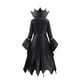 thumbnail image 5 of Disfraz de vampiro para niñas, traje de cuello alto, fantasma, novia, fantasía, carnaval, fiesta, manga acampanada, 2 a 11 años, 5 of 5