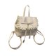 thumbnail image 5 of Mini mochila con correas ajustables para los hombros, portátil, ideal para estudiantes y para viajes al aire libre. Blanco, 5 of 9