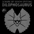 thumbnail image 2 of Junior's Jurassic World: Dominion Beware Venom Spitting Dilophosaurus Graphic Tee Black Large, 2 of 3