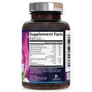 B Complex Vitamins Capsules - Super Complete B-100 Complex with Vitamin B12 B6 C Biotin Folate & Folic Acid for Immune & Energy Support - Supplement for Heart, Brain, Nerve Support - 120 Capsules