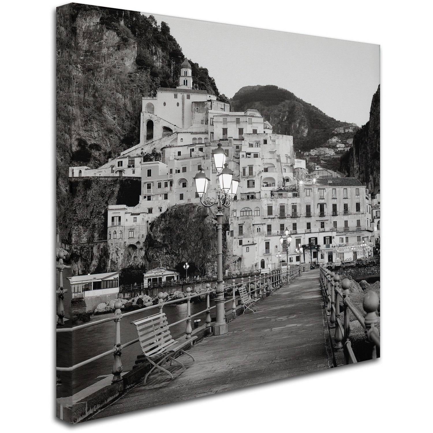 Trademark Fine Art "Amalfi Pier I" Canvas Art by Alan Blaustein