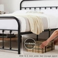 thumbnail image 6 of Taomika Black Full Size Modern Metal Platform Bed, 6 of 10