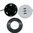 thumbnail image 6 of YIEMEEN Double USB Desk Recessed Power Socket 3 Port USB Socket Desk Charging Adapter, 6 of 11