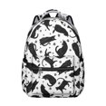 thumbnail image 1 of Boho Cat Aesthetic Student School Backpack Floral Cat and Moon Artwork Pattern Watercolor Artistic Design Bookbag, 1 of 6