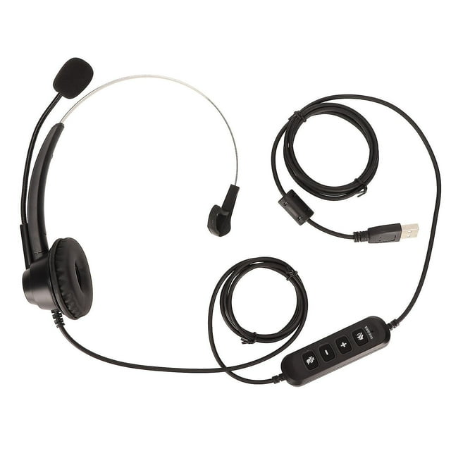 Business Headset ENC active noise reduction single ear volume adjustable mute control phone headset