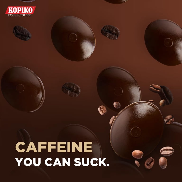 Kopiko Focus Coffee Candy - Highly Concentrated Caffeine Candy, 6